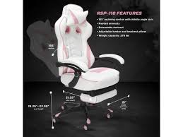 This design makes it both sleek and stylish, as well as luxurious and comfortable. Respawn 110 Racing Style Gaming Chair Reclining Ergonomic Leather Chair With Footrest In Pink Rsp 110 Pnk Newegg Com