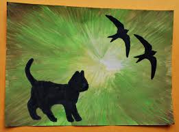 You can use a variety of materials Silhouette Paintings For Fun Ofamily Learning Together