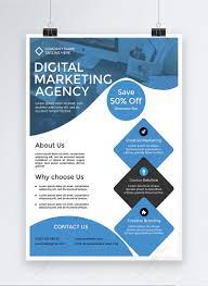 Choose from 224 printable design templates, like marketing poster posters, flyers, mockups, invitation cards, business cards, brochure,etc. Blue Digital Marketing Agency Poster Template Image Picture Free Download 450071857 Lovepik Com