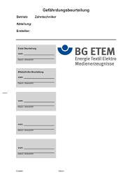 Also los, jetzt kostenlos abonnieren! Gefahrdungsbeurteilung Die Bg Etem