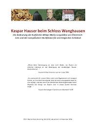 It is the lonely hearts' dance cafe. Pdf Kaspar Hauser Beim Schloss Wanghausen Die Bedeutung Der Kurfurstin Witwe Maria Leopoldine Von Osterreich Este Und Der Europaischen Hochfinanz Fur Sein Tragisches Schicksal Werner Robl Academia Edu