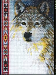 This design is made to fit on a 5 x 5 frame if stitch on 14ct. Janlynn Wolf Cross Stitch Kit 013 0267 123stitch