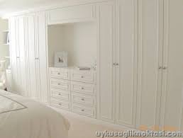 beyaz lake yatak odasi dolabi mobilya yatak bedroom built ins build a closet closet built ins