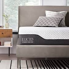 Lucid 10 Inch Full Hybrid Mattress Bamboo Charcoal And Aloe Vera Infused Memory Foam Moisture Wicking Odor Reducin In 2020 Adjustable Beds Mattress Best Mattress