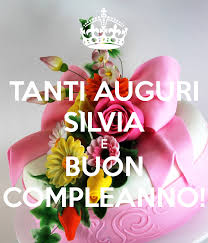 Tanti Auguri Silvia E Buon Compleanno Poster Poster Design Birthday Create Your Own