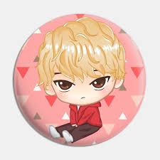 You can download in a tap. Bts Kpop V Taehyung Cute Chibi Character Bts Kpop V Taehyung Cute Chibi Characte Pin Teepublic