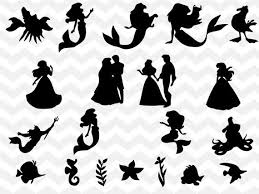 Disney Bundle Svg Little Mermaid Svg Ariel Svg Flounder Svg Ursula Svg Sebastian Svg Silhouett Mermaid Svg Little Mermaid Silhouette The Little Mermaid