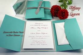 Tiffany Lagoon Blue Pocket Folder Wedding Invitations Tiffany Lagoon P Diy Printable Wedding Invitations Printable Wedding Invitations Wedding Invitation Kits