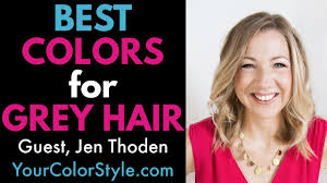 If your mind jumps to a dreary, slate color when you think of gray hair, it's time to reconsider going gray. Best Colors For Grey Hair Hear Pro Color Tips For Gray Hair By Jen Thoden Youtube