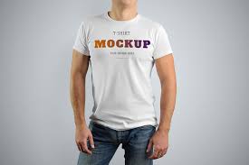 Download Free Realistic T Shirt Mockup For Men Psd Yellowimages Mockups