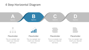 4 Step Horizontal Diagram For Powerpoint