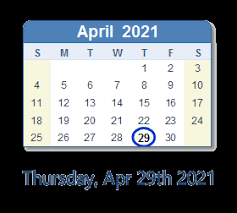 The month of april 2021: April 29 2021 History News Top Tweets Social Media Day Info