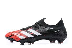 Rubber spines grip the ball for unmatched swerve, and a. Adidas Predator Mutator 20 1 Low Fg Core Black White Active Red Sale