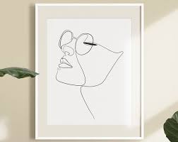 Download a free preview or high quality adobe illustrator ai, eps, pdf and high resolution jpeg versions. Woman One Line Drawing Face Figure Abstract Simple Line Sketch Minimalist Sketch Line Art Woman Fashion Illustration Print Printable Line Art Simple Line Drawings Line Art Drawings