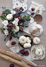 Copper Burgundy Deep Purple White And Burnt Orange Fall Color Scheme Ella Claire Co Fall Kitchen Decor Fall Color Schemes Fall Floral Arrangements