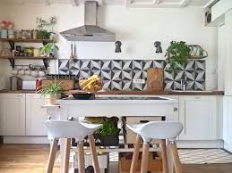 Credence Carreaux De Ciment Cuisine Rue Rivoirette Www Ruerivoirette Blogspot Fr