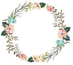 Fresh Wreath Watercolor Transparent Decorative Flower Fondos De Flores Circulo De Flores Flores