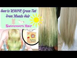 Once you've let it sit for several minutes, wash your hair out with shampoo and conditioner. How To Get Rid Of Swimmer S Green Hair Youtube