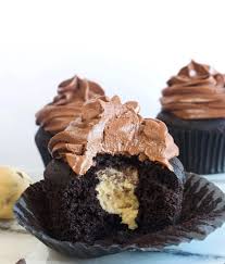 Dark Chocolate Cookie Dough Cupcakes With Whipped Chocolate Ganache Frosting My Country Table Recipe Chocolate Ganache Chocolate Cookie Dough Chocolate Ganache Frosting