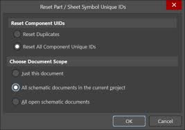 Same · then set lock primitives to . How Do I Reset Unique Ids In Version 21 And Newer Altium Designer Knowledge Base