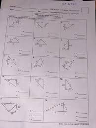 We're considering the angle aob. Due Il 11 20 Name Date Per Unit 8 Right Triangles Chegg Com