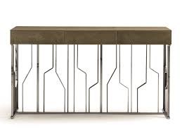 Rectangular Leather Console Table With Drawers Ginza Evo Rectangular Console Table Loveluxe Essence Colle In 2020 Leather Console Table Console Table Drawer Design