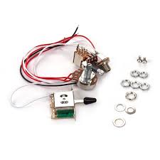 Toggle switches are common components in many different. Electric Guitar Wiring Harness Kit Replacement With 1 Volume 1 Tone 500k 3 Way Toggle Switch Walmart Com Walmart Com