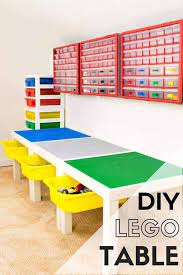 Easy Diy Lego Table With Storage Kids Rooms Diy Lego Table Diy Storage Kids Room