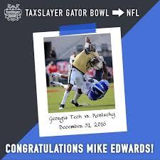 2019 Taxslayer Bowl Recognizes Mike Edwards During The 2019 Nfl Draft Taxslayer Gator Bowl Nfl Draft