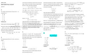 Fian S Note Of Ideas Pembahasan Matematika Dasar Simak Ui 2011 Kode 318