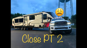 Then you have to get out of the truck and. 2019 Ram Megacab 6 Foot Bed Close Pt 2 Towing A Fifth Wheel With A Short Bed Truck Youtube