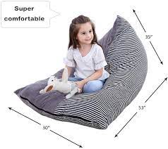 Bchway Large Stuffed Animal Storage Bean Bag Chair Animals Toy Organizer Bags Stuffied Seat With Extra Long Zipper Bean Bag Chair Bean Bag Chair Sofa Bean Bag