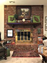 Full wall brick fireplace makeover ideas. Mortar Wash Brick Fireplace Makeover Dimples And Tangles