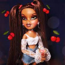 Pretty Please With A Cherry On Top Bratzchallenge Bratz Makeup Makeupinspo Makeuplook Makeupinspirati Black Bratz Doll Bratz Doll Outfits Doll Hair