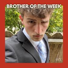 This week's Brother of the Week goes to Brian Booher! Brian is majoring in  environmental science with a minor in conservation biology, and hopes to  pursue a career in conservation/environmental field work