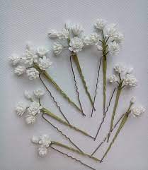 White Bridal Flower Hair Pins Wedding Flower Hair Pin White Etsy Bridal Flower Hair Pins Flower Hair Pins Wedding Bridal Hair Flowers