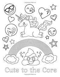 Amazon Com Emoji Coloring Book Of Funny Stuff Cute Faces And Inspirational Quotes 30 Awesome Designs Emoji Coloring Pages Coloring Books Cute Coloring Pages