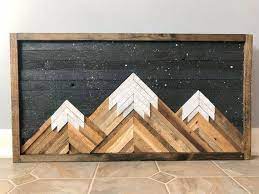 A Suggestions Analysis Of Painless Strategies For Cool Beginner Woodworking Videos Diywoodworkingfarm Wood Wall Art Decor Mountain Wood Wall Art Wood Wall Art