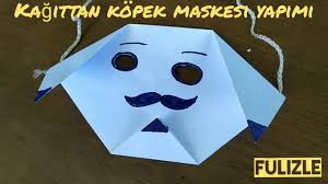 Kagittan Kopek Maskesi Nasil Yapilir Origami Youtube