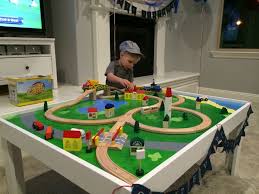 Henry Playing W Train Wooden Train Table Kids Train Table Train Table