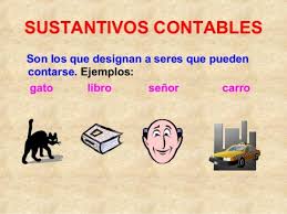 Resultado de imagen de sustantivos contables e incontables