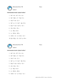 We did not find results for: Latihan Soal Aljabar Kelas Viii