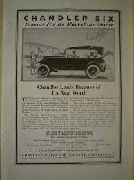 Chandler Six Motor Car Cleveland Ohio And Columbia Storage Batteries 1920 Car Advertising Vintage Cars Motor Car