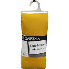 60/cm².existe en plusieurs tailles.disponible en plusieurs couleurs. Drap Housse 140x190 Cm Moutarde Domedia Intermarche