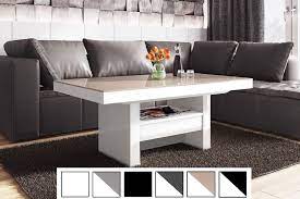 120 x 36 x 60 cm couchtisch online kaufen bei möbelix! Design Couchtisch Tisch Hlu 111 Cappuccino Weiss Hochglanz Schublade Hohenverstellbar Ausziehbar Esstisch Design Impex
