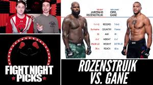 This is for my coach, friends, my family, the country. Ufc Fight Night Jairzinho Rozenstruik Vs Ciryl Gane Prediction Mma Root