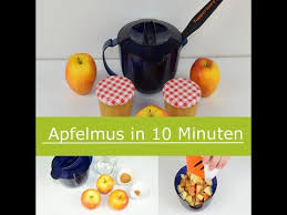 Lecker Apfelmus In 10 Minuten Mit Der Microcook 1 0 L Kanne Youtube Apfelmus Dessert Rezepte Einfach Microcook Rezepte