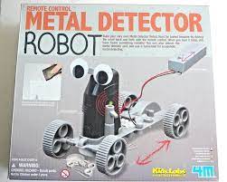 Learn the principles behind metal detectors. Metal Detector Robot Kit Remote Control Kidz Labs Science 4m From 8 Up Wheels 4m Book Activities Robot Kits Science Lab