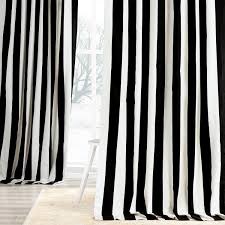 Green and black striped curtains. Exclusive Fabrics Cabana Black Stripe Cotton Curtain Panel Overstock 7954346