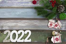 Chances For A White Christmas 2022 Happy New Year 2022. Wooden Christmas Or New Year Decorations. Christmas  Background With White Numbers 2022 Stock Photo - Image Of Branch, Star:  232904194
